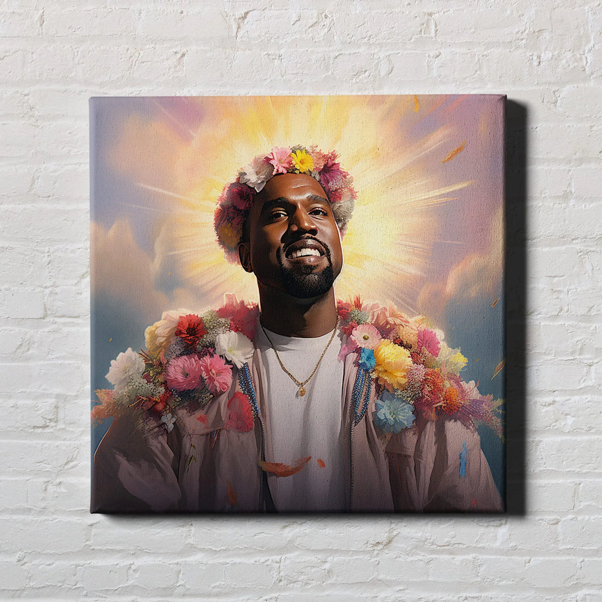 Portraits Of Greatness: Kanye West - Canvas Wall Art