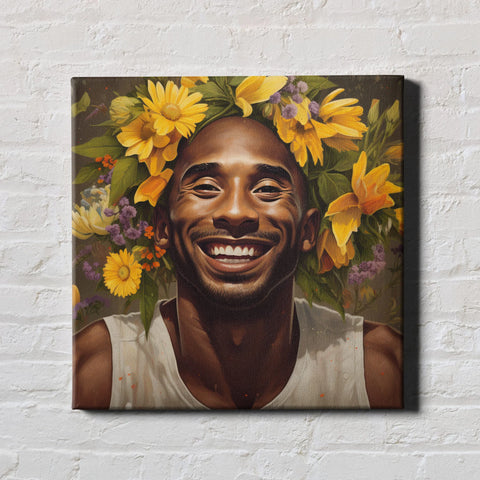Portraits Of Greatness: Kobe Bryant 2 - Canvas Wall Art